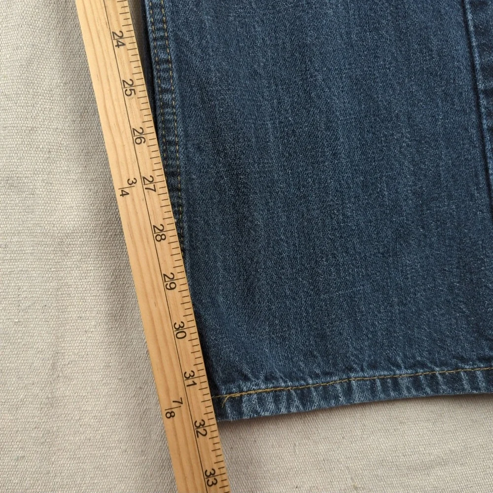 Levis Jeans Mens 33x32 Blue 527 Boot Cut Western Cowboy Faded
